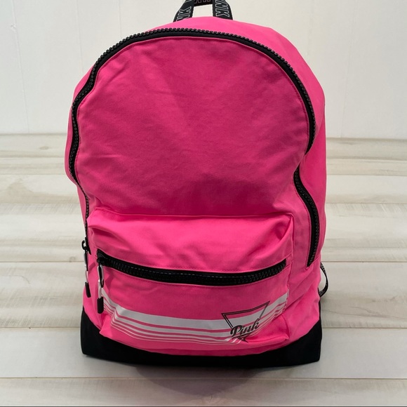 HOT Pink Campus Backpack White Victoria Secret Backpack